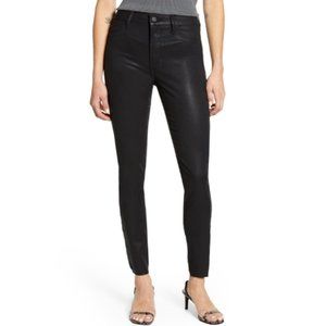 Articles of Society Black Leather Coated Jeans